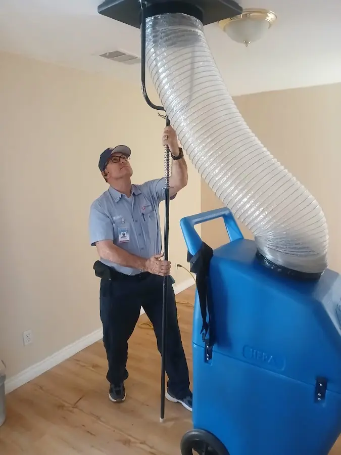 HVAC Installation technician using HEPA equipment in Marbletown